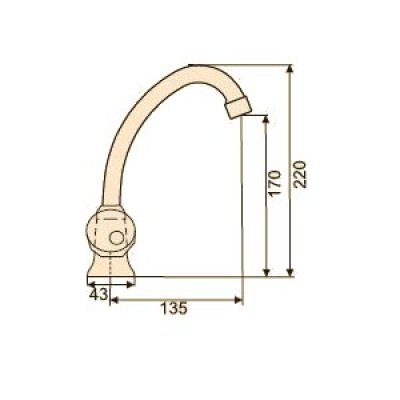 bateria STANDARD umywalkowa dwuuchwytowa stojąca chrom B.10.3 HYDROLAND