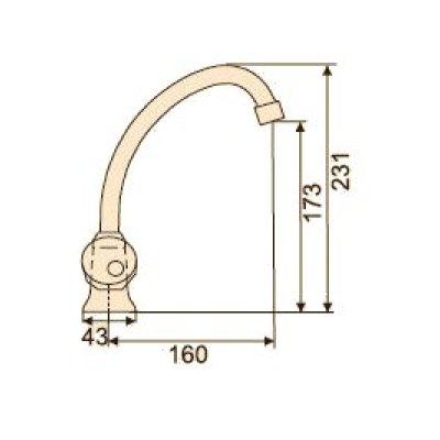 bateria STANDARD zlewozmywakowa dwuuchwytowa stojąca chrom B.10.5 HYDROLAND