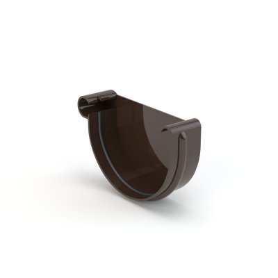 Denko lewe PVC 100 mm brąz Gamrat