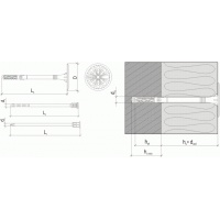 kołek do styropianu 10x220 LTX-10/220