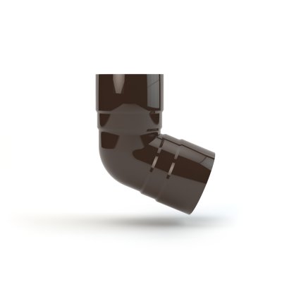 Kolano dwukielichowe PVC 110 mm brąz Gamrat