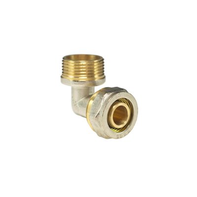 Kolano PEX skręcane GZ 20x1/2 ALUPEX mosiężne Kinstale