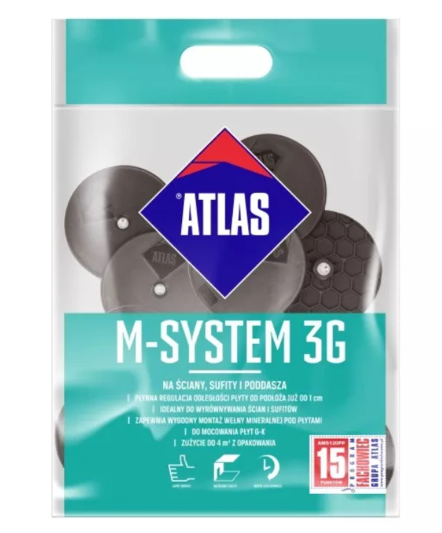 Łącznik do montażu płyt g-k ATLAS M-SYSTEM 3G L100