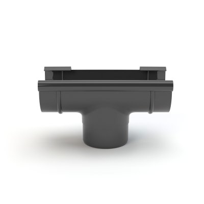 Lej spustowy PVC 125/90 mm grafit Gamrat