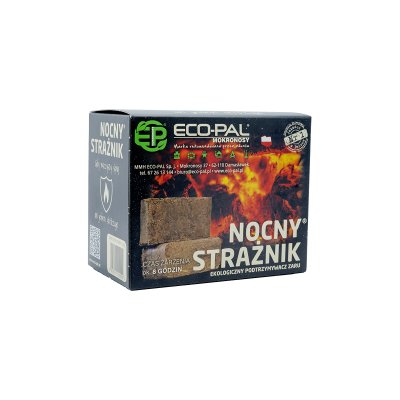 Nocny strażnik, podtrzymywacz żaru, brykiet nocny 1,9 kg ECO-PAL