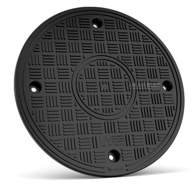 Pokrywa szczelna na rurę karbowaną 315 mm z wizjerem pełnym PS355