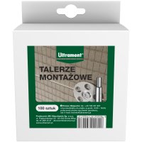 Talerzyki metalowe montażowe do płyt 100 szt. Ultrament 