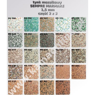 tynk mozaikowy SEMPRE MARMARE 1,5 mm 25 kg