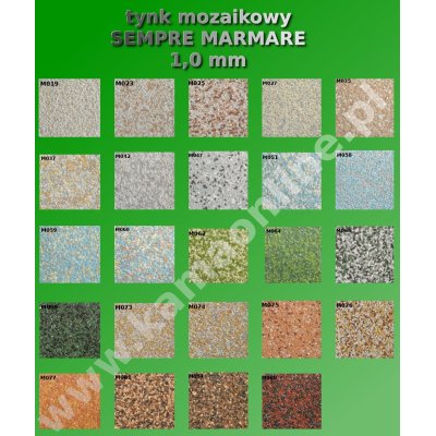 tynk mozaikowy SEMPRE MARMARE 1,0 mm 25 kg