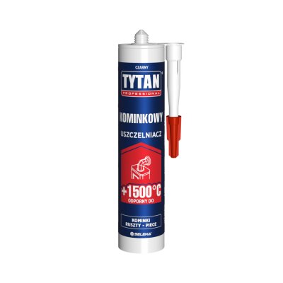 TYTAN PROFESSIONAL Uszczelniacz Kominkowy 1500°C 280 ml czarny