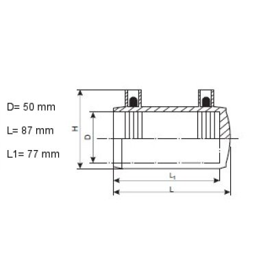 Zaślepka elektrooporowa 50 mm SDR 11 WODA/GAZ
