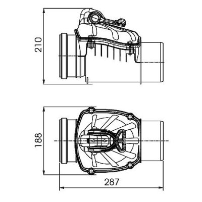 Zasuwa burzowa fi 110 Karmat ZB 110