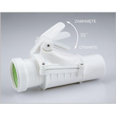 zasuwa burzowa fi 50 szara (ZB50-A szara) Karmat