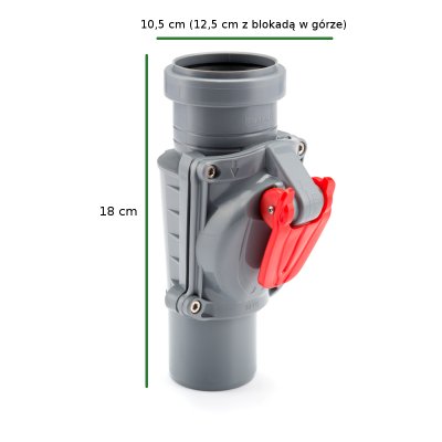 zasuwa burzowa fi 50 pion (ZB50-P PO) Karmat