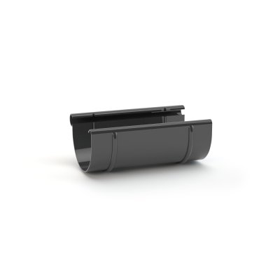 Złączka rynnowa PVC 125 mm grafit Gamrat